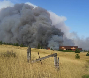 Hwy 24, Lincoln County, Hart Road Fire. Photo courtesy Lincoln County Sheriff's Department
